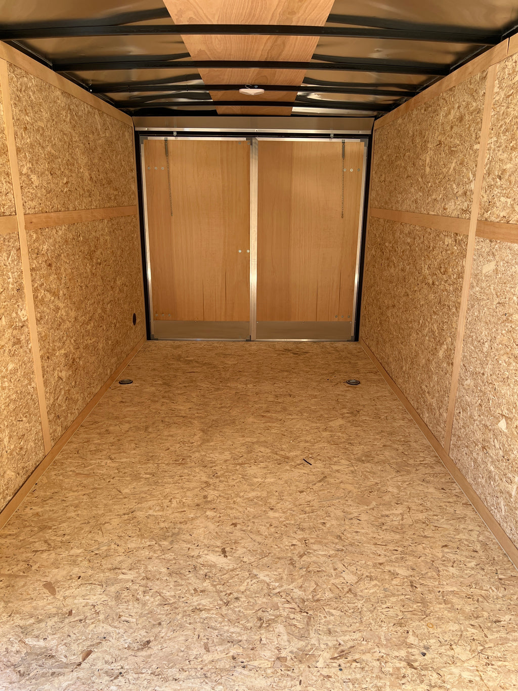 7x16 Enclosed Double Door Cargo Trailer