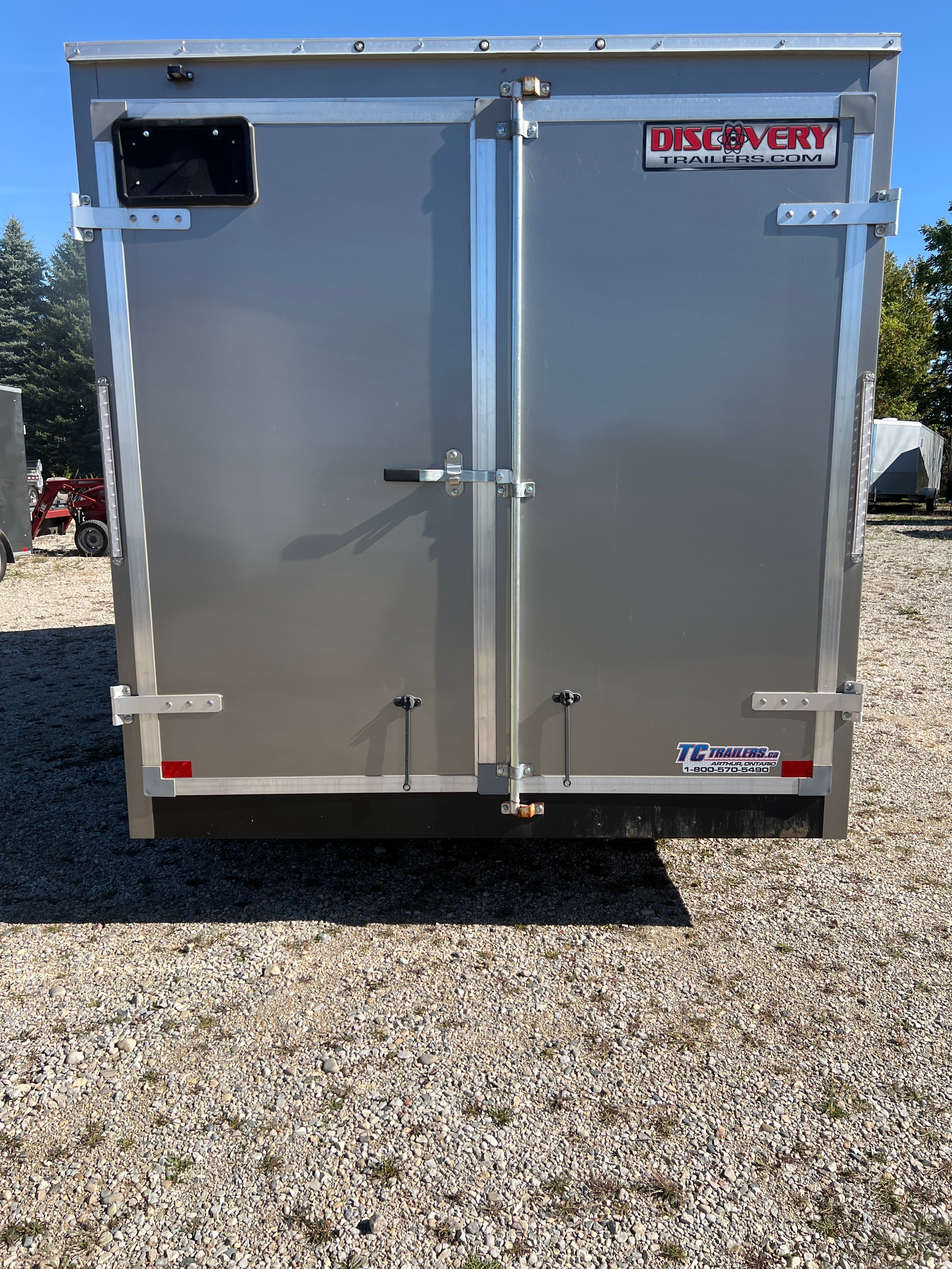 7x16 Enclosed Double Door Cargo Trailer