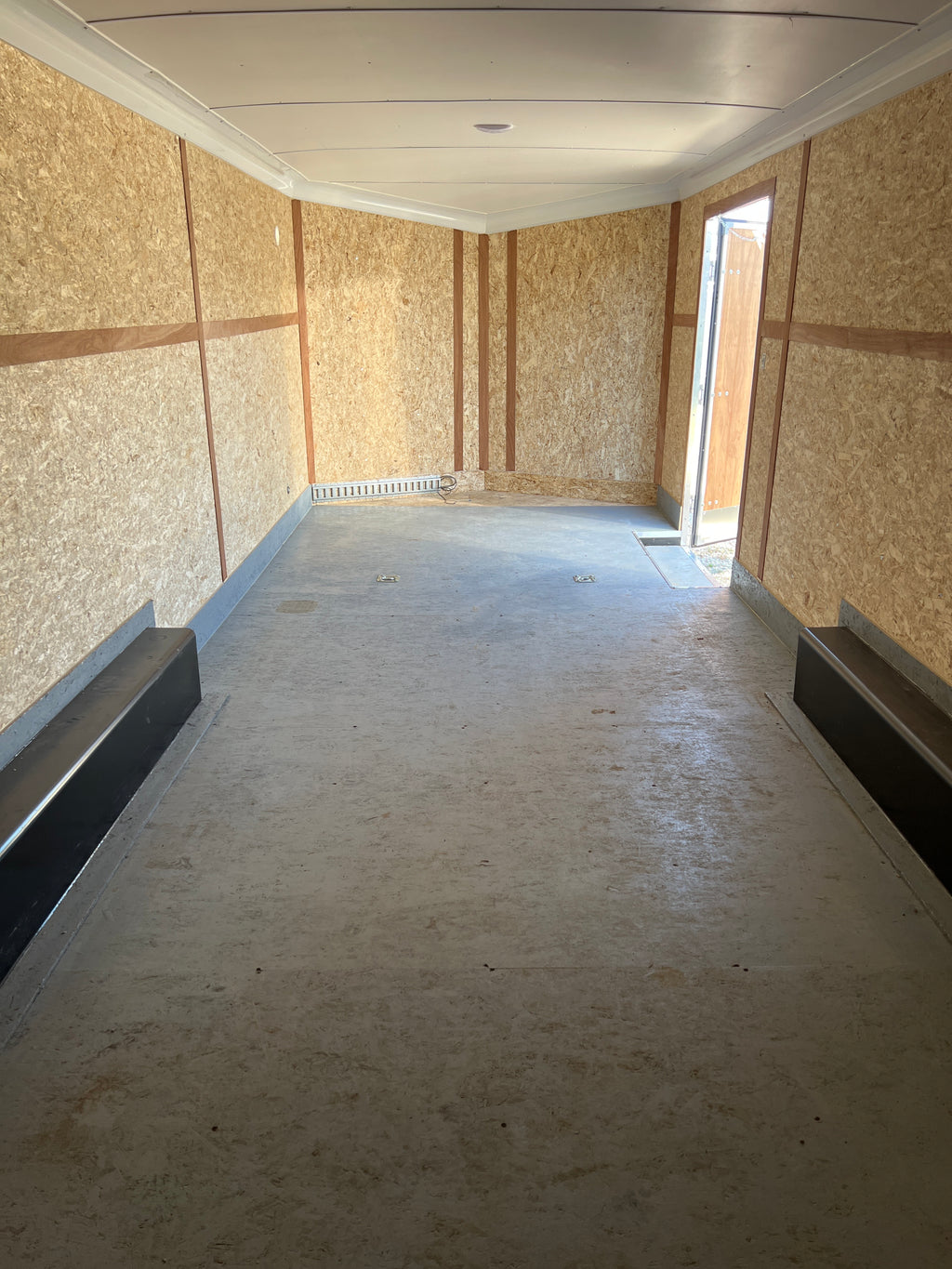 102x24 Enclosed V nose Car Hauler - DEMO