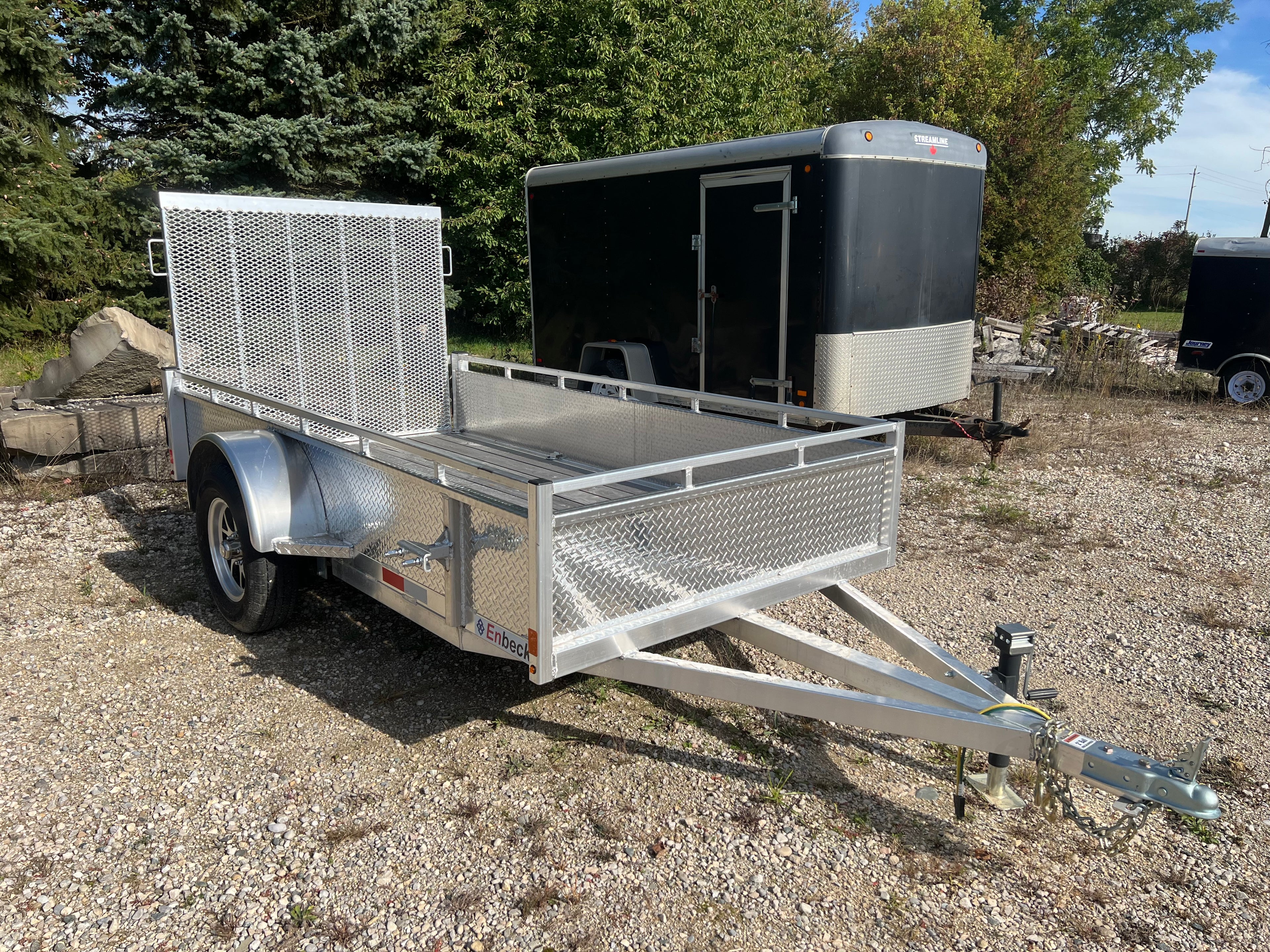 5x10 ENBECK Open Aluminum Utility Trailer - DEMO