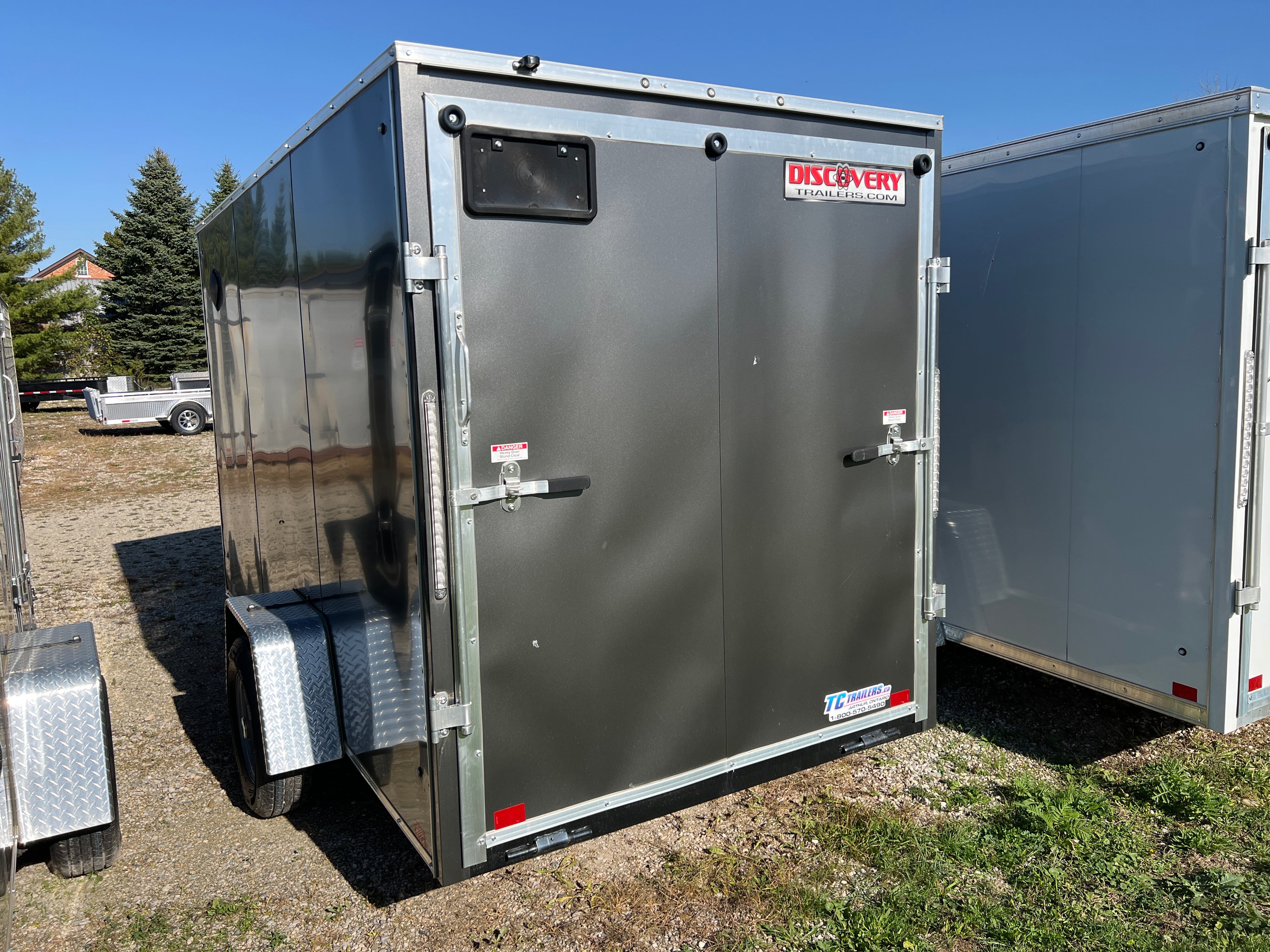6x12 Enclosed Ramp Door Trailer