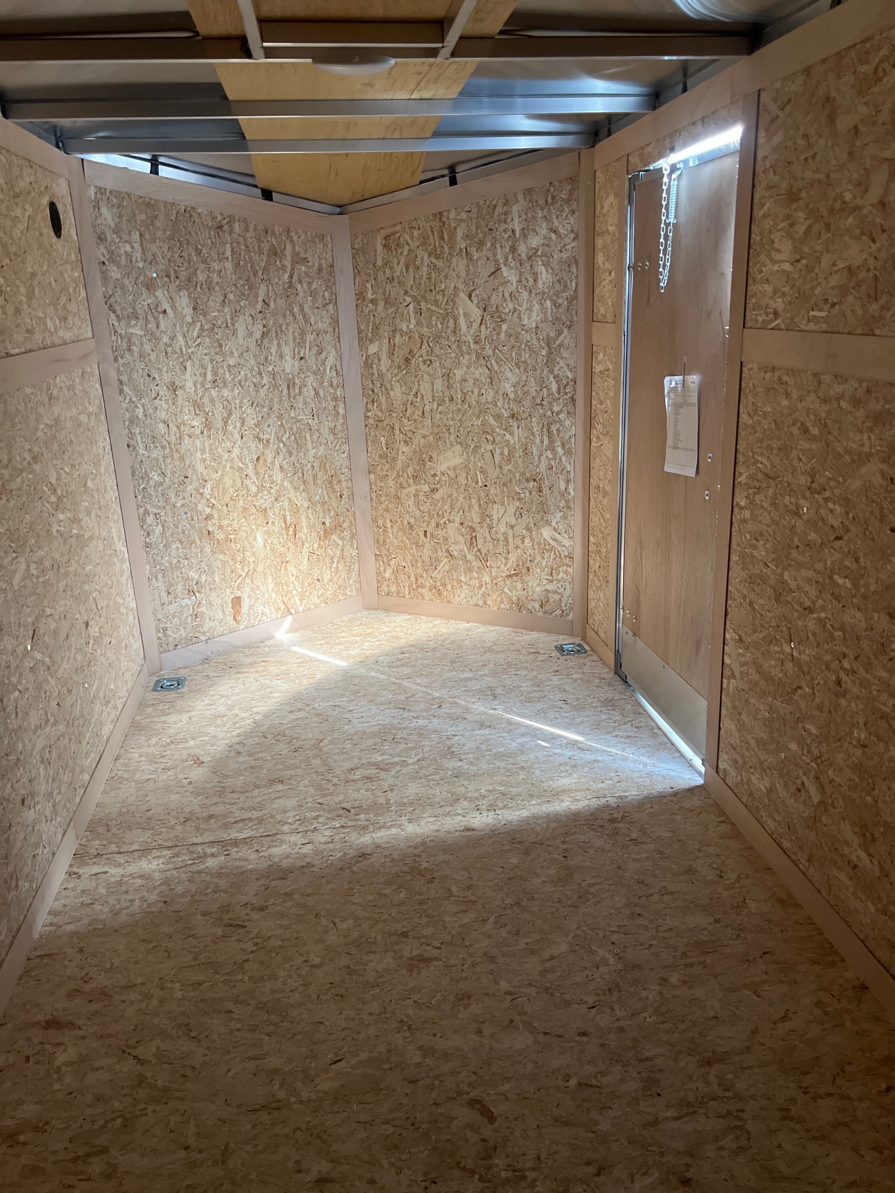 6x12 Aluminum Enclosed Ramp Door Trailer