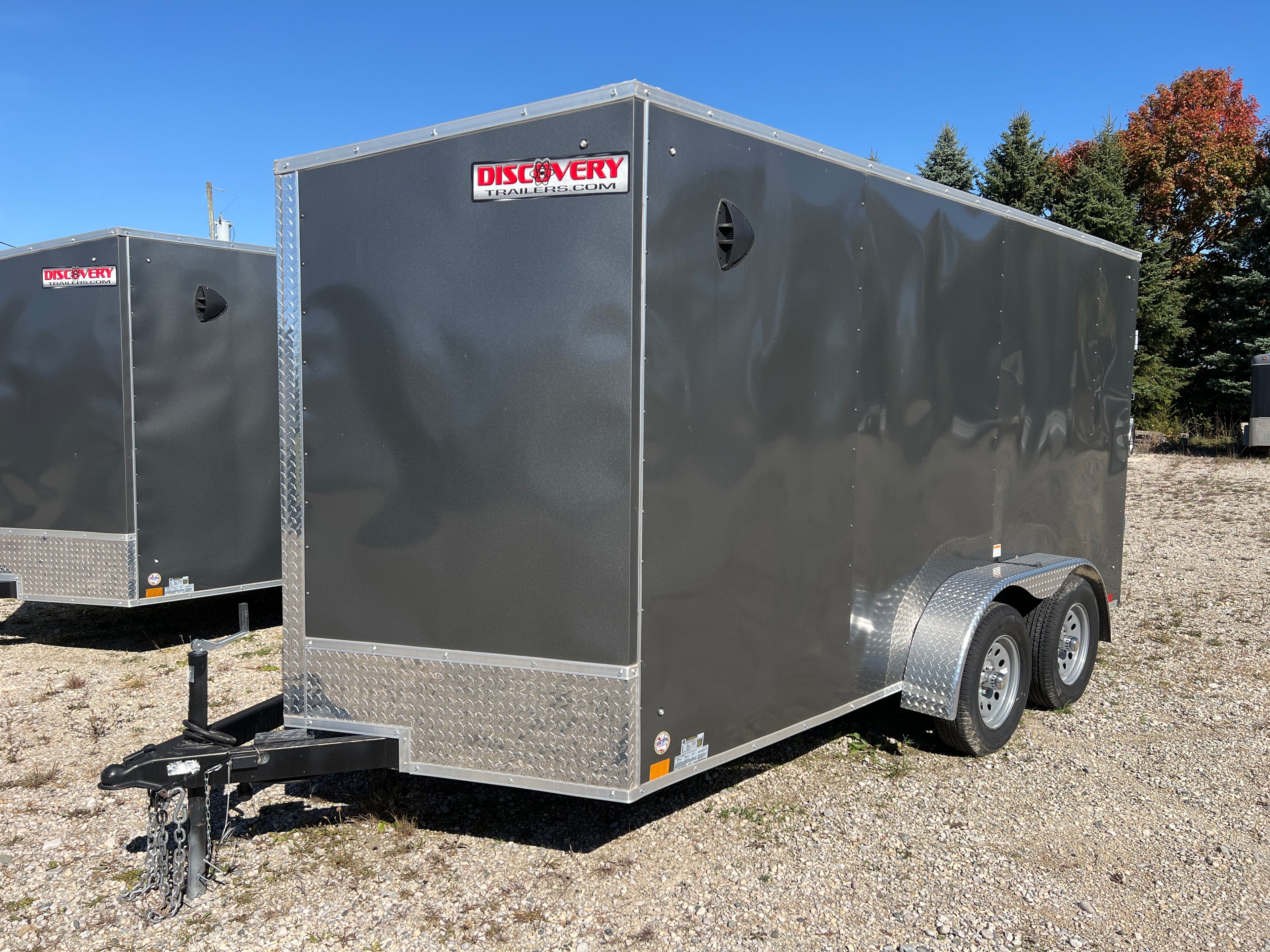 7x14 Enclosed Ramp Door Cargo Trailer