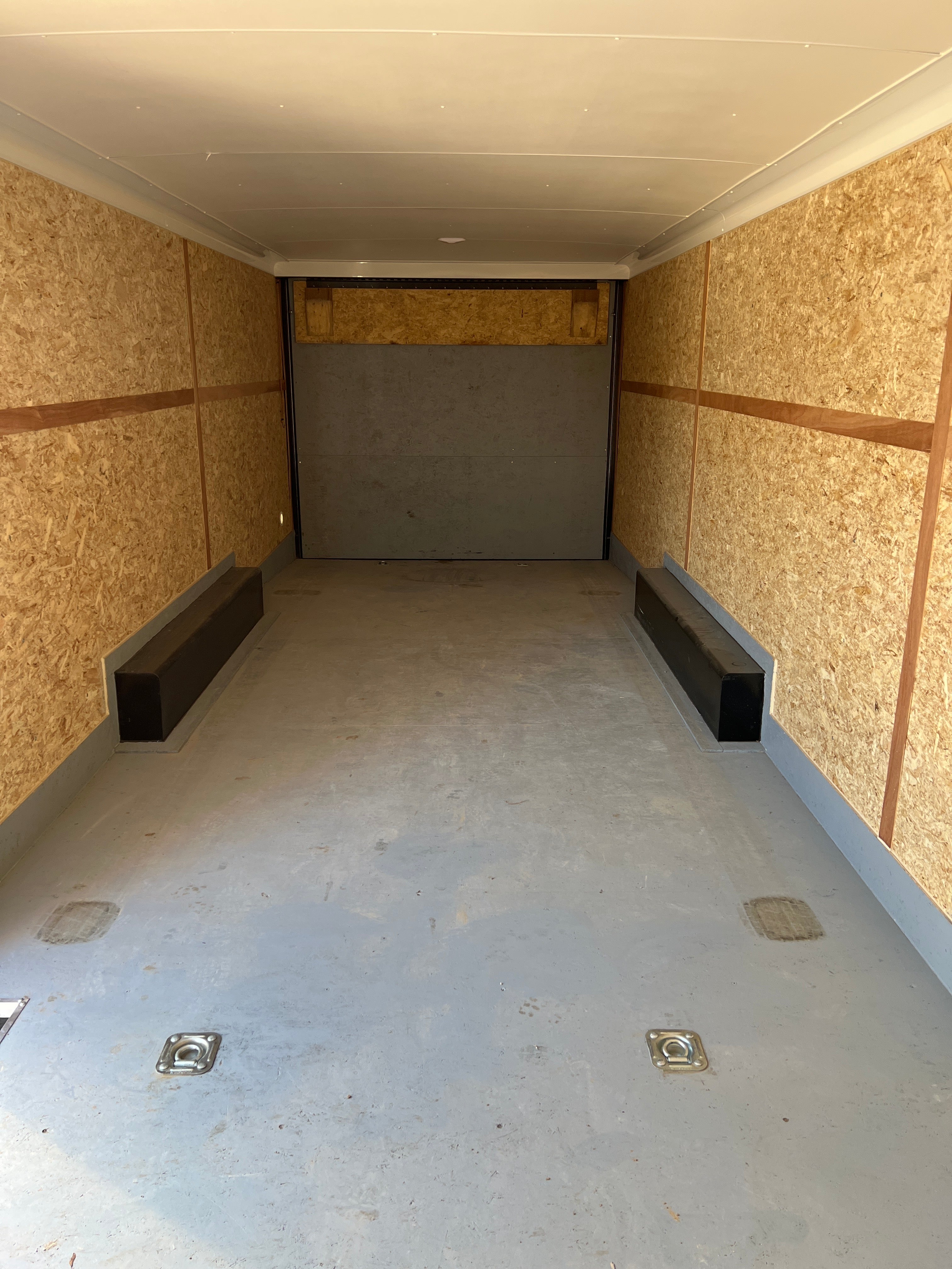 102x24 Enclosed V nose Car Hauler - DEMO