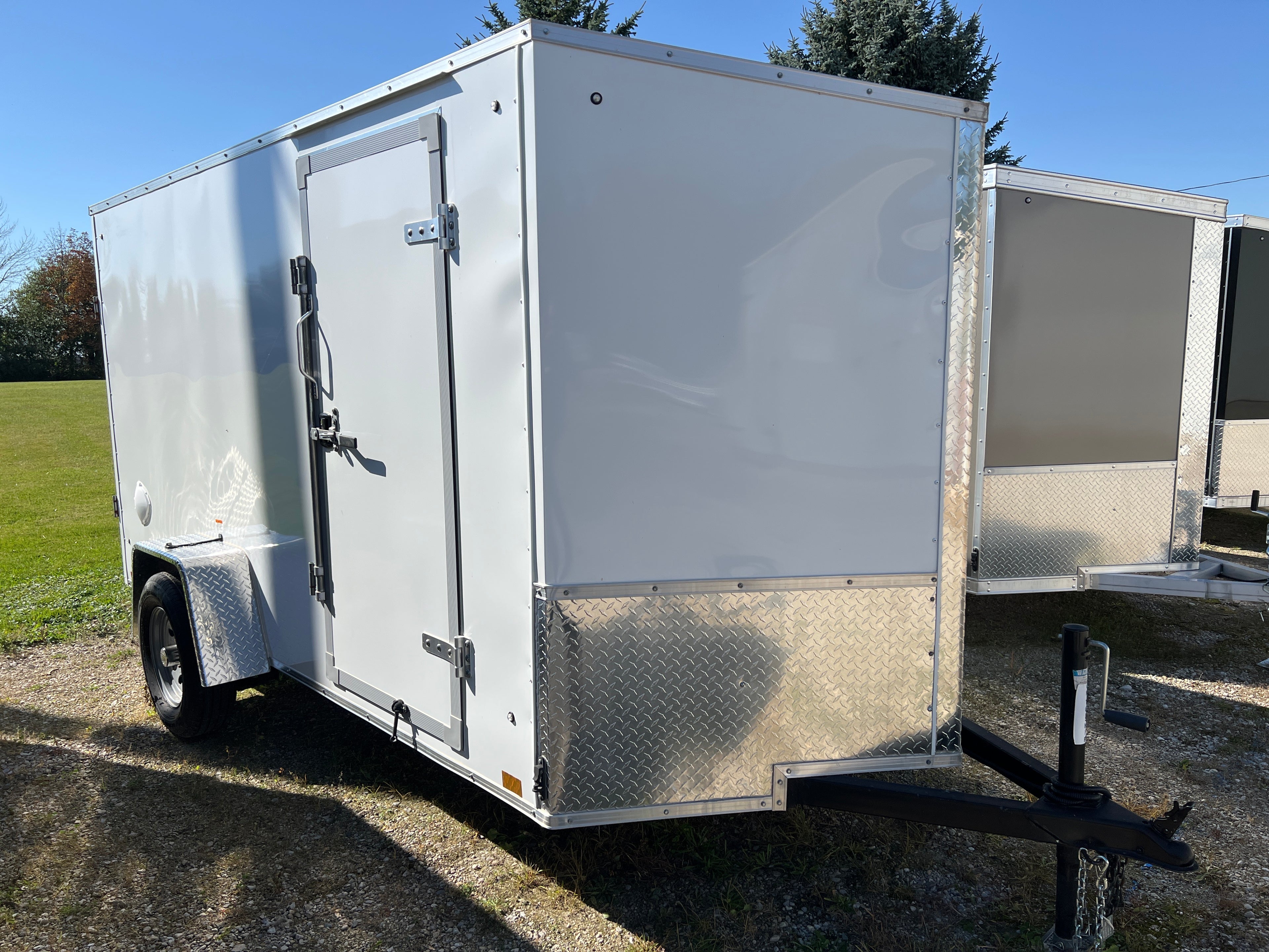6x12 Enclosed Ramp Door Trailer