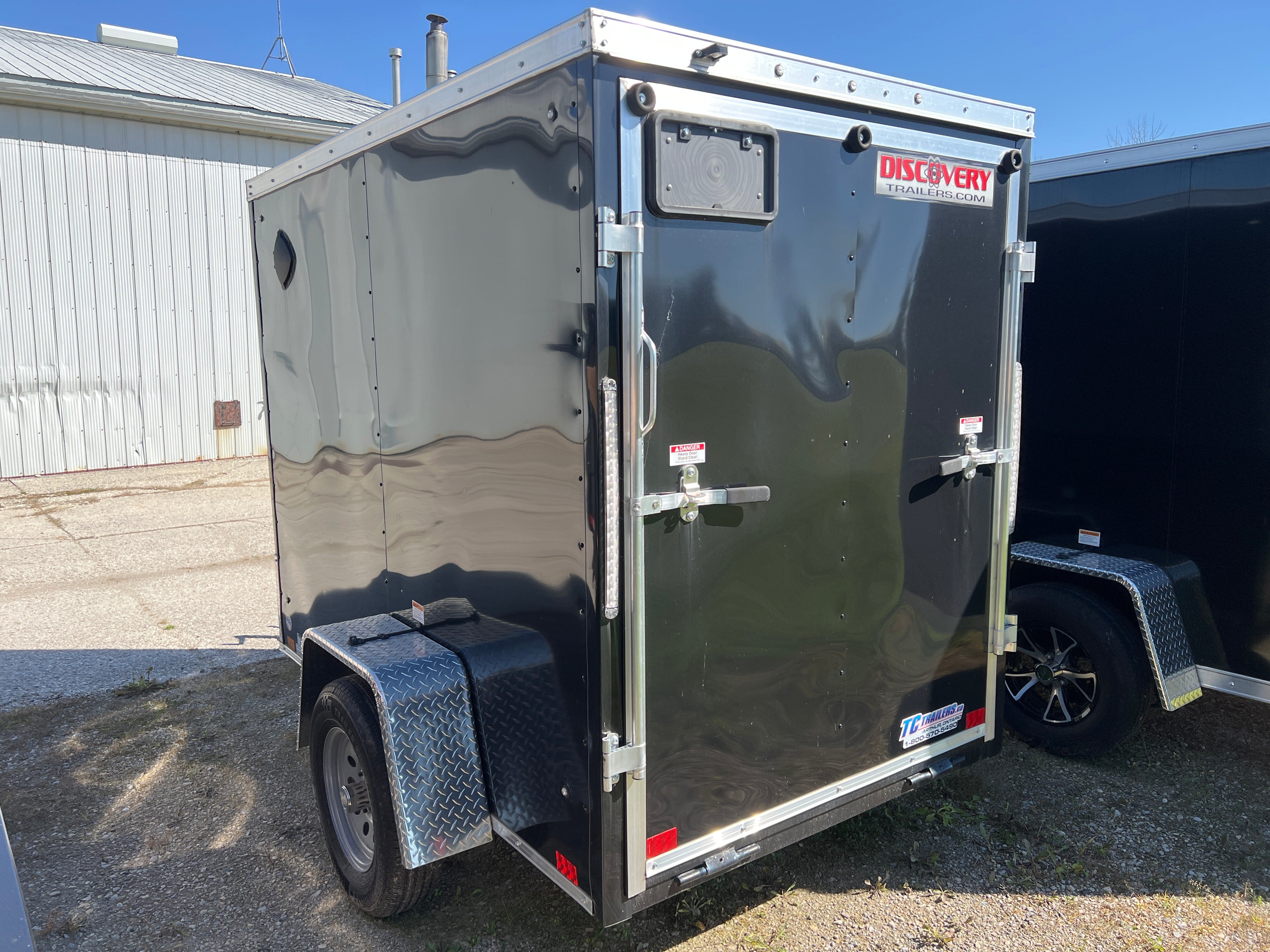5x8 V Nose Enclosed Trailer