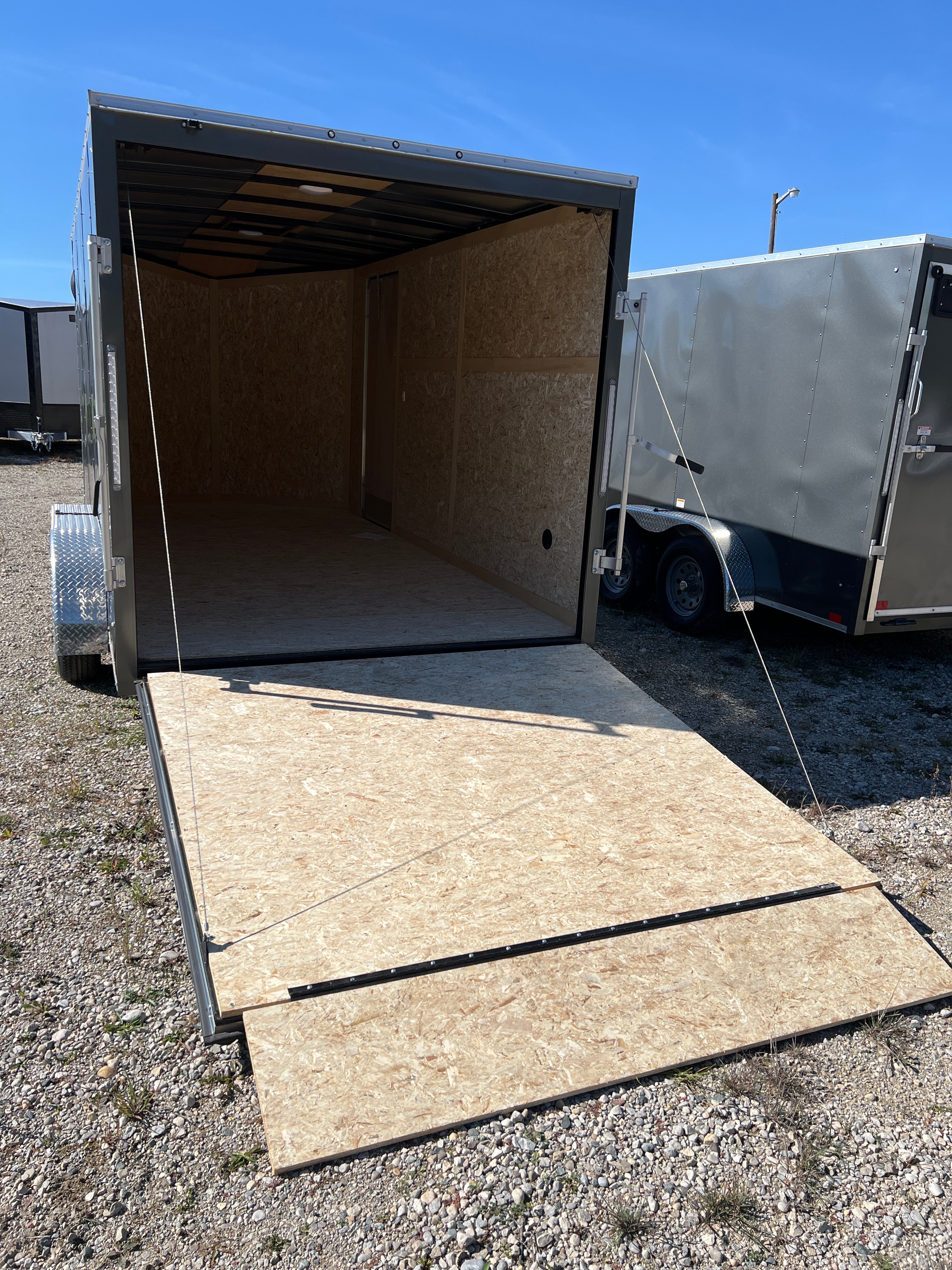 7x14 Enclosed Ramp Door Cargo Trailer