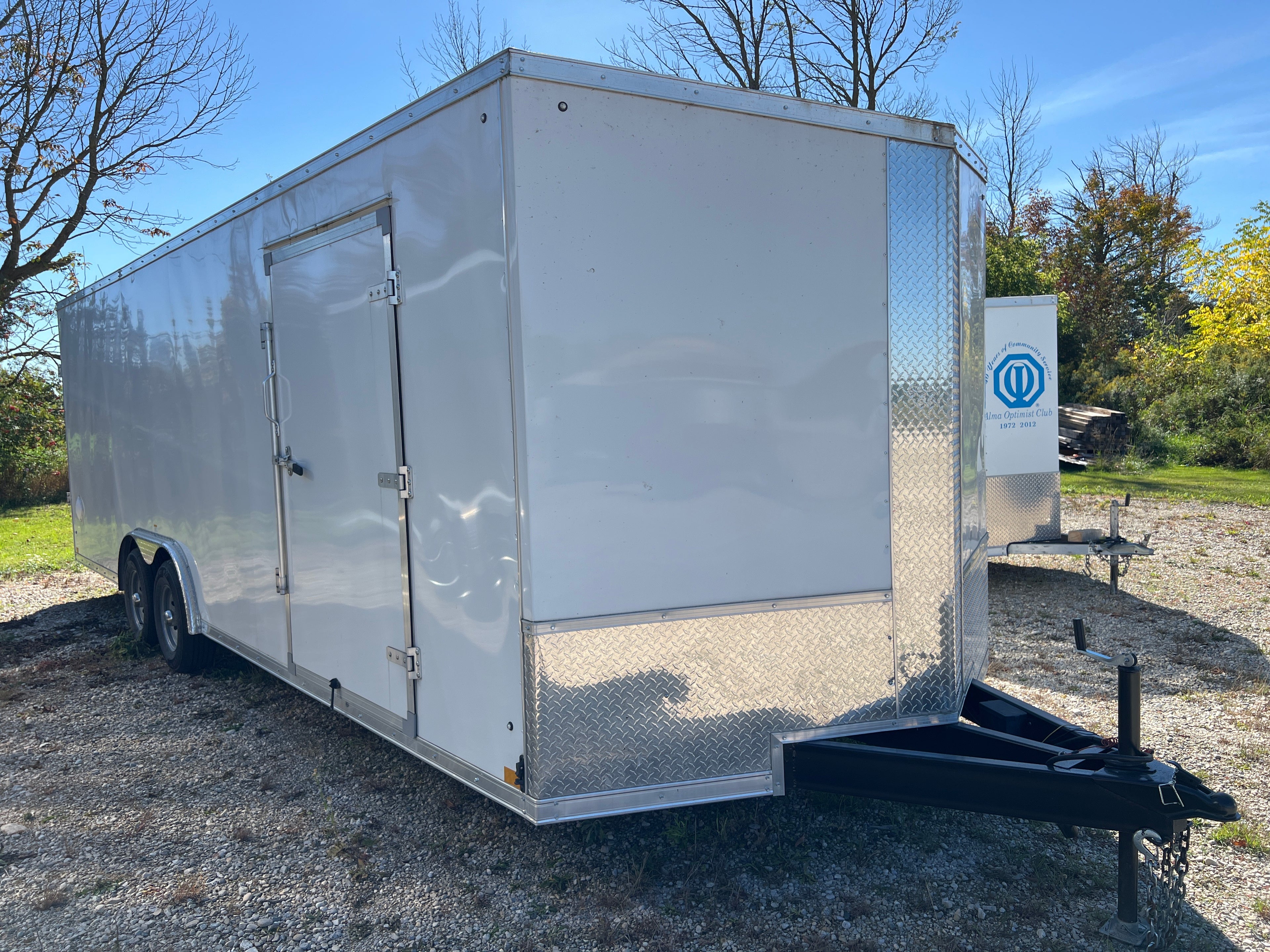 102x24 Enclosed V nose Car Hauler - DEMO