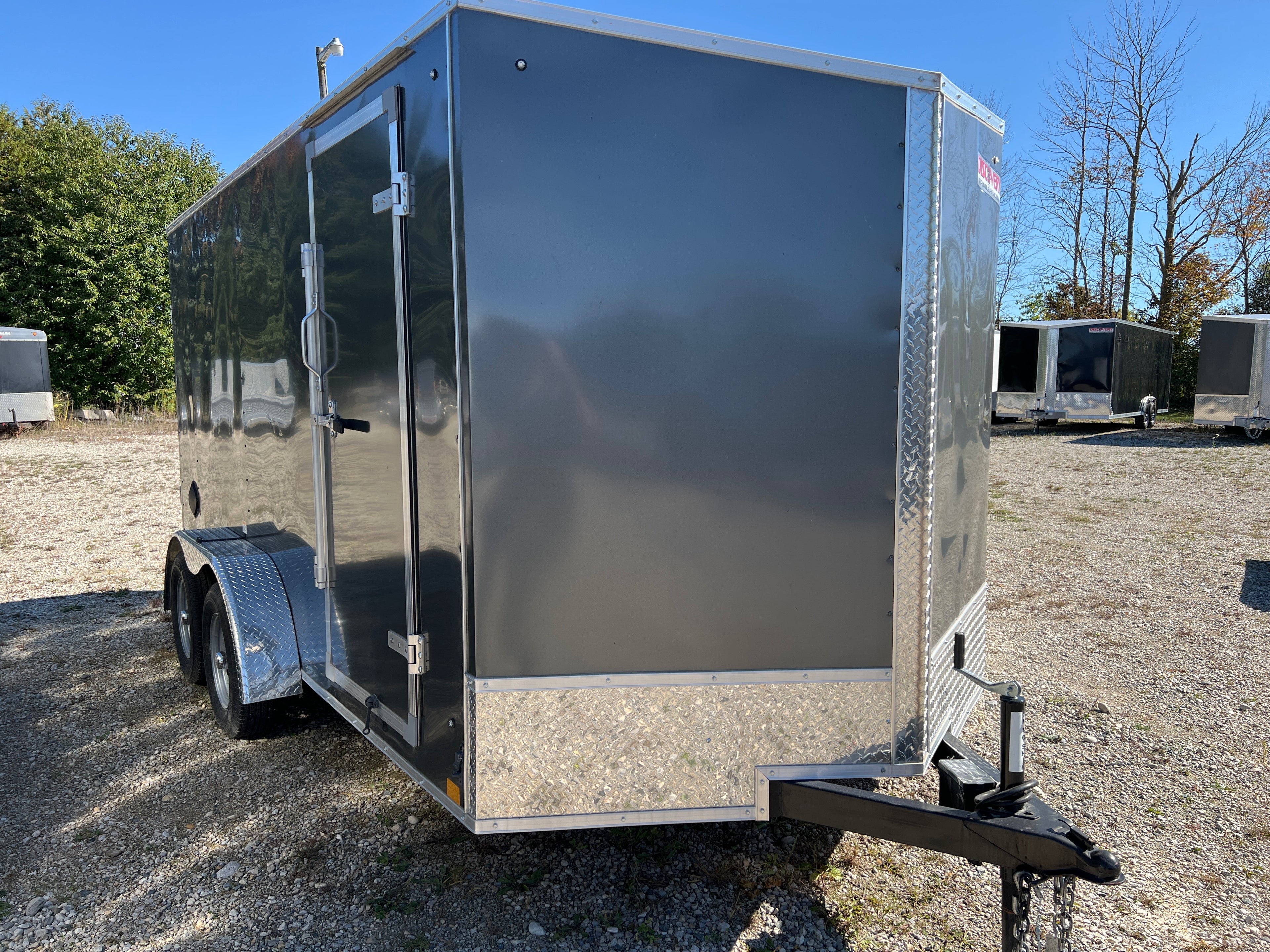 7x14 Enclosed Ramp Door Cargo Trailer