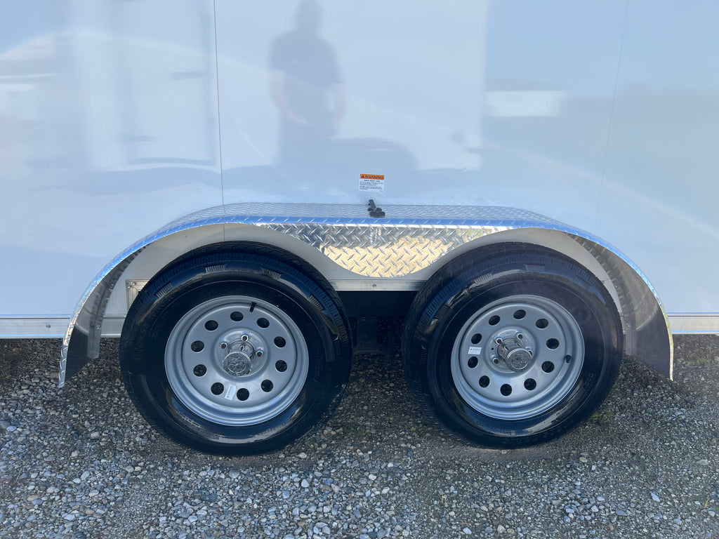 7x16 Enclosed Ramp Door Trailer