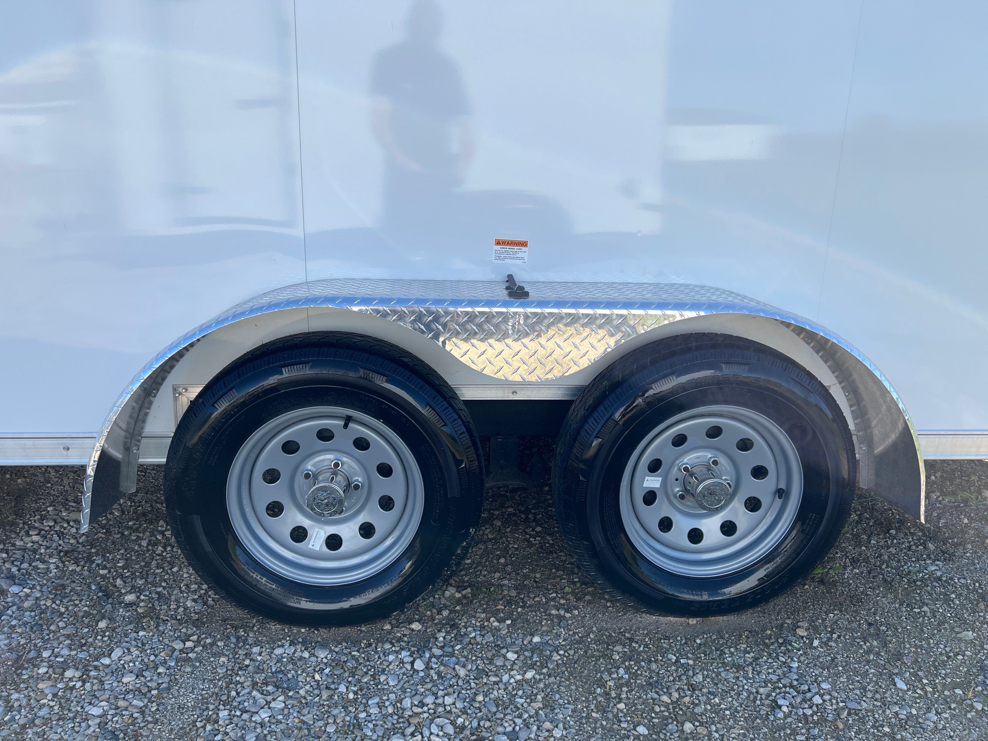 7x16 Enclosed Ramp Door Trailer