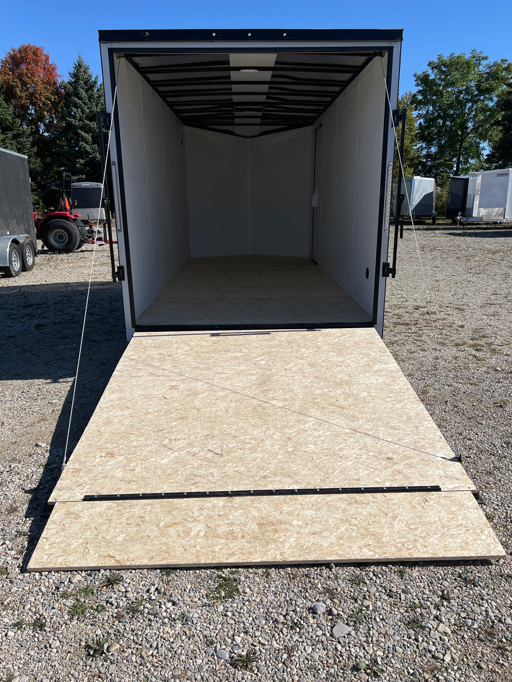7x16 Enclosed Ramp Door Cargo Trailer
