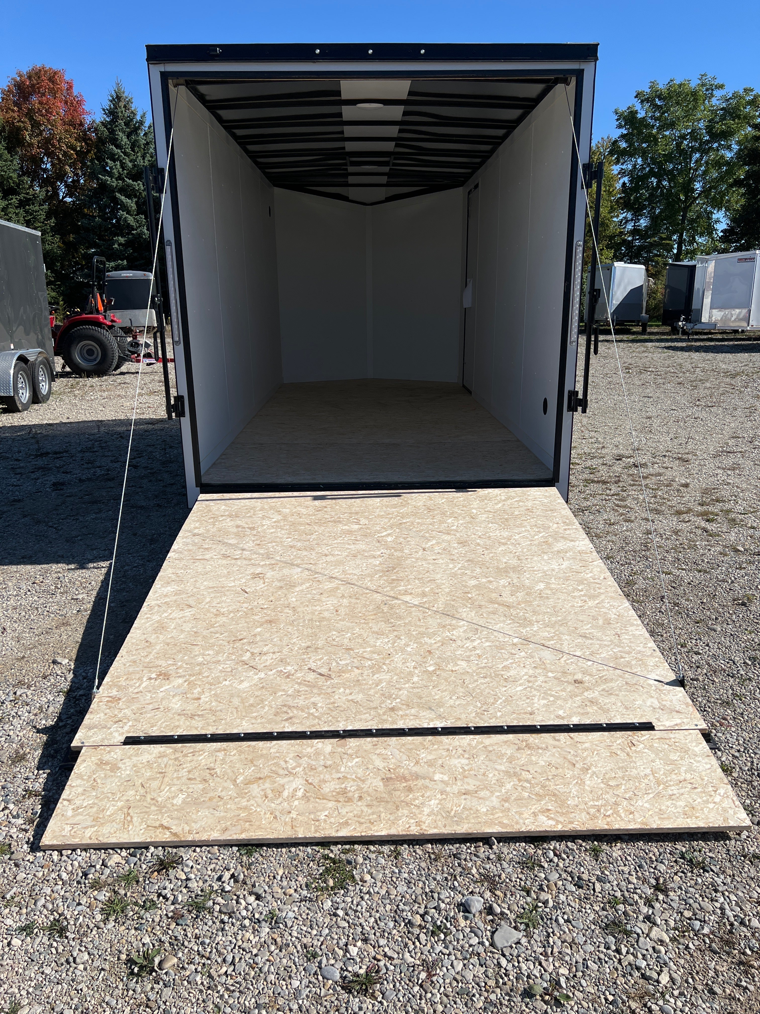 7x16 Enclosed Ramp Door Cargo Trailer
