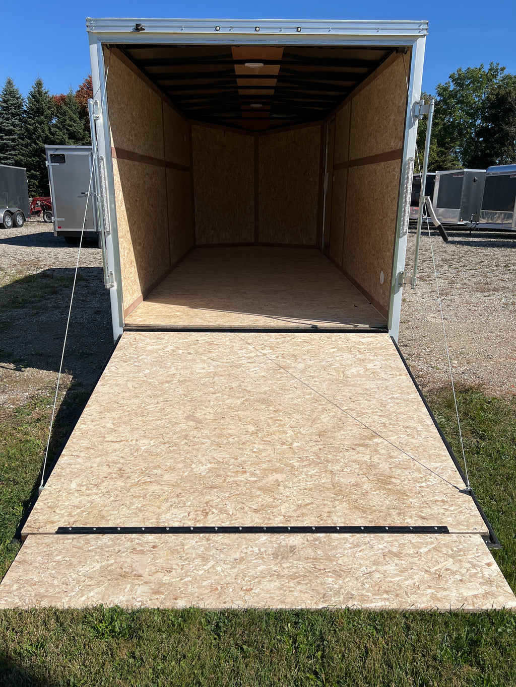 7x16 Enclosed Ramp Door Trailer
