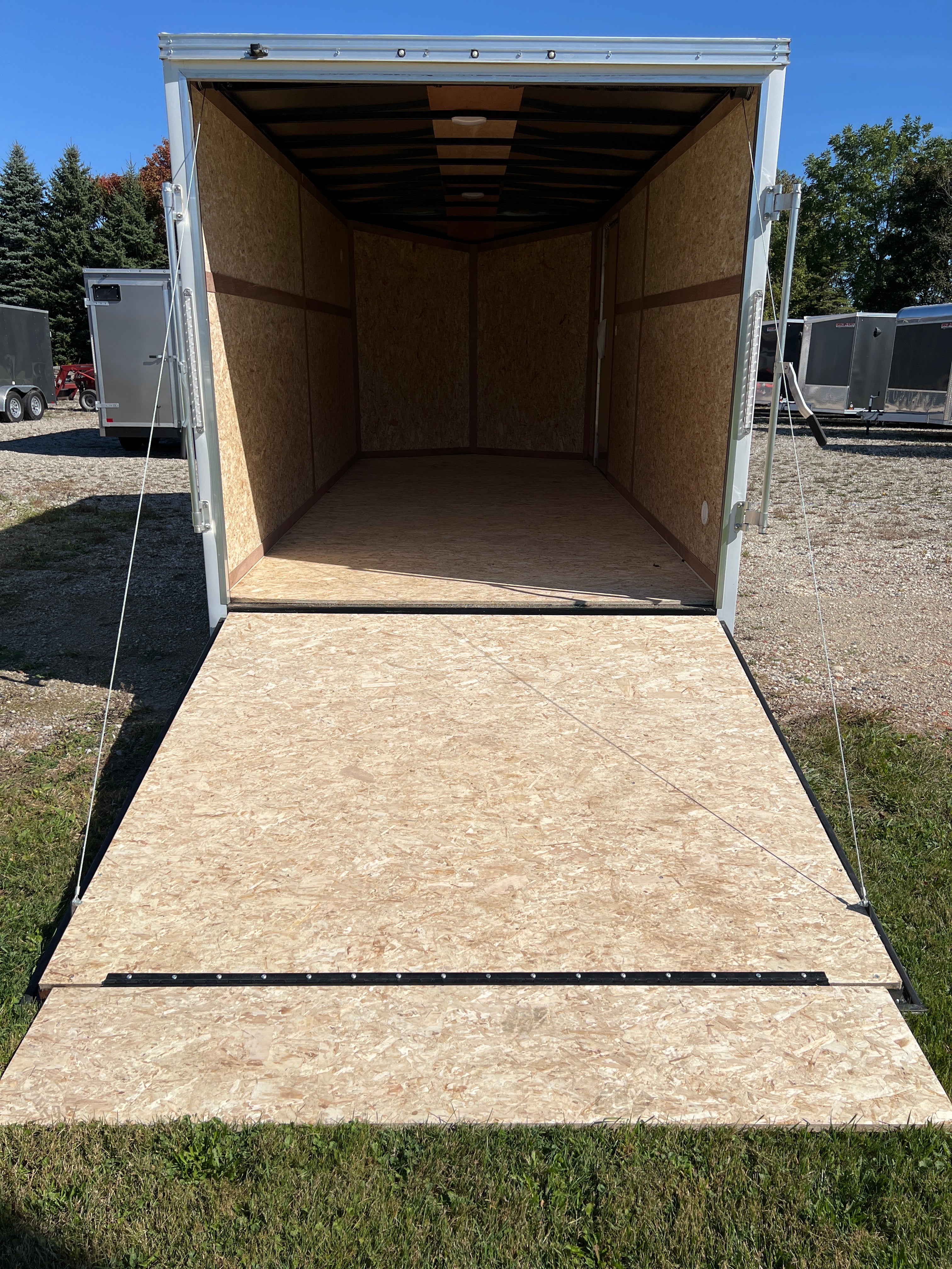 7x16 Enclosed Ramp Door Trailer