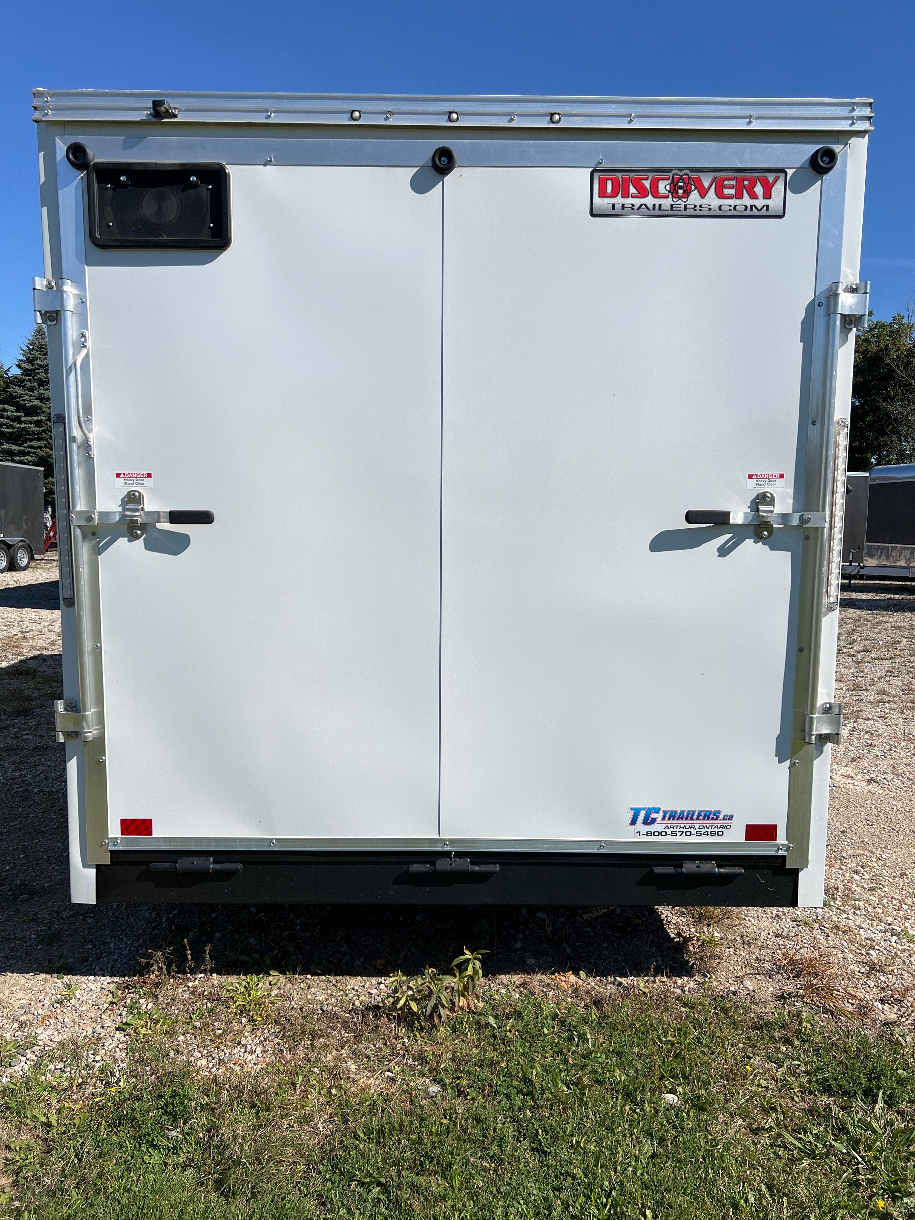 7x16 Enclosed Ramp Door Trailer