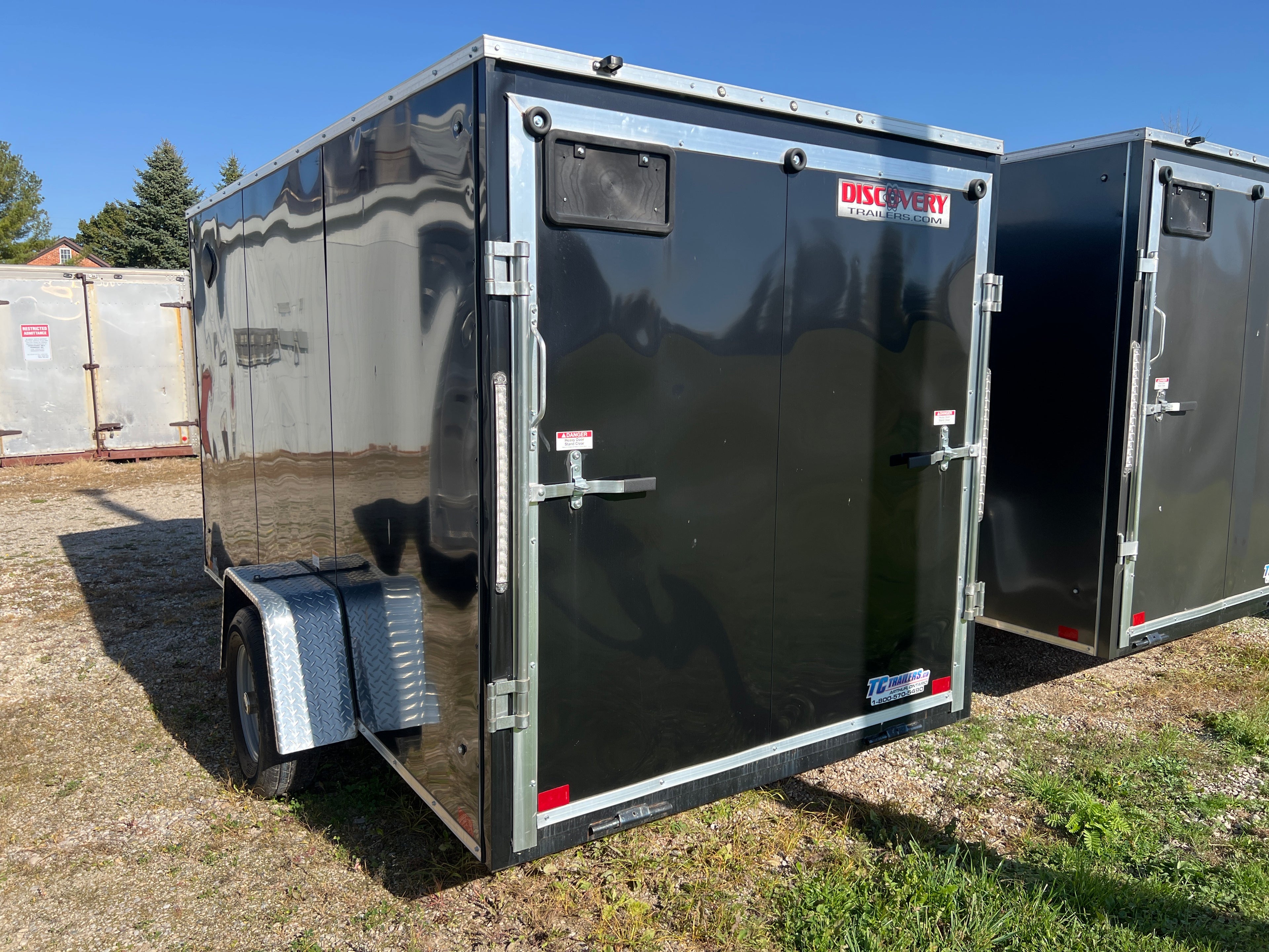 6x12 Enclosed Ramp Door Trailer