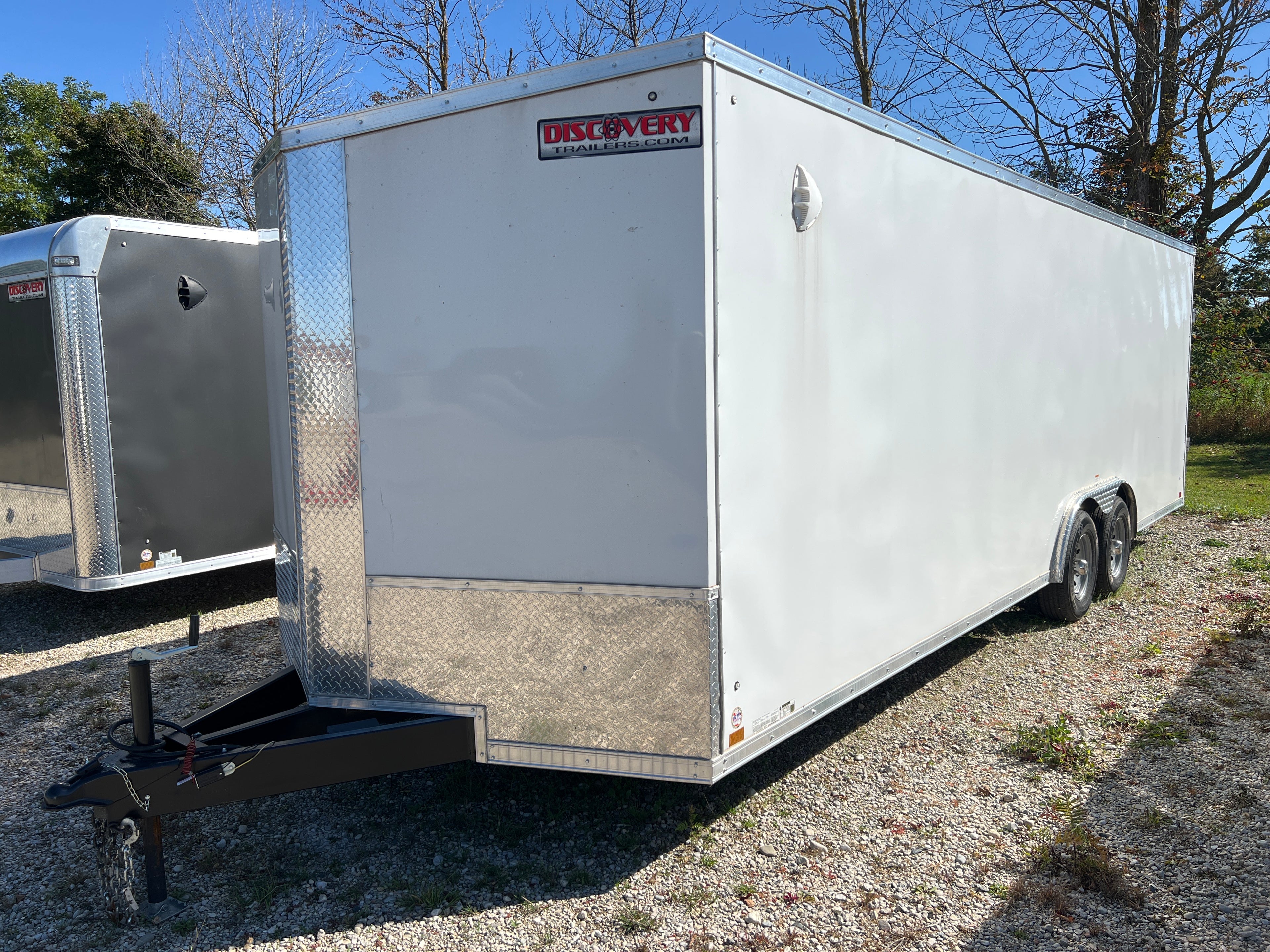 102x24 Enclosed V nose Car Hauler - DEMO