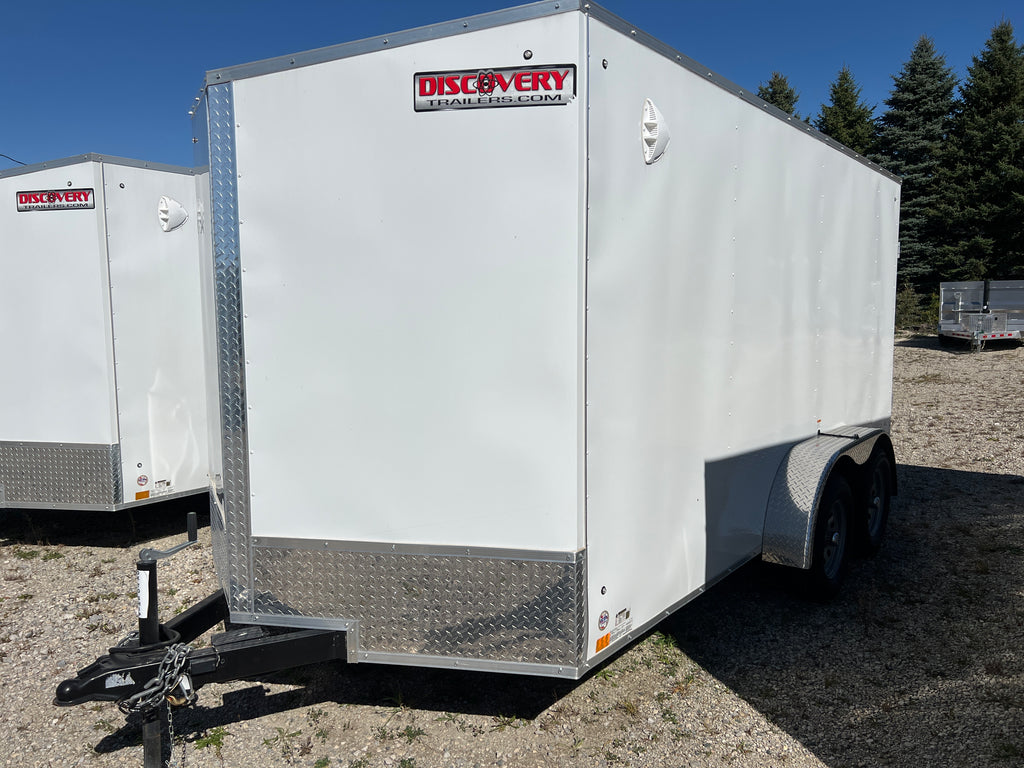 7x14 Enclosed Ramp Door Cargo Trailer