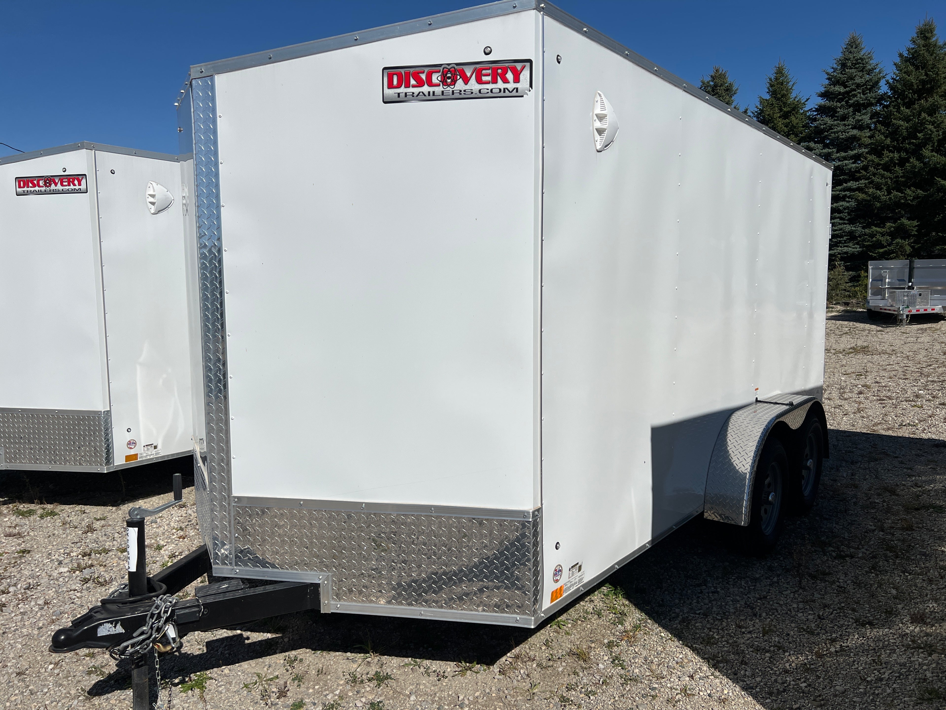 7x14 Enclosed Ramp Door Cargo Trailer