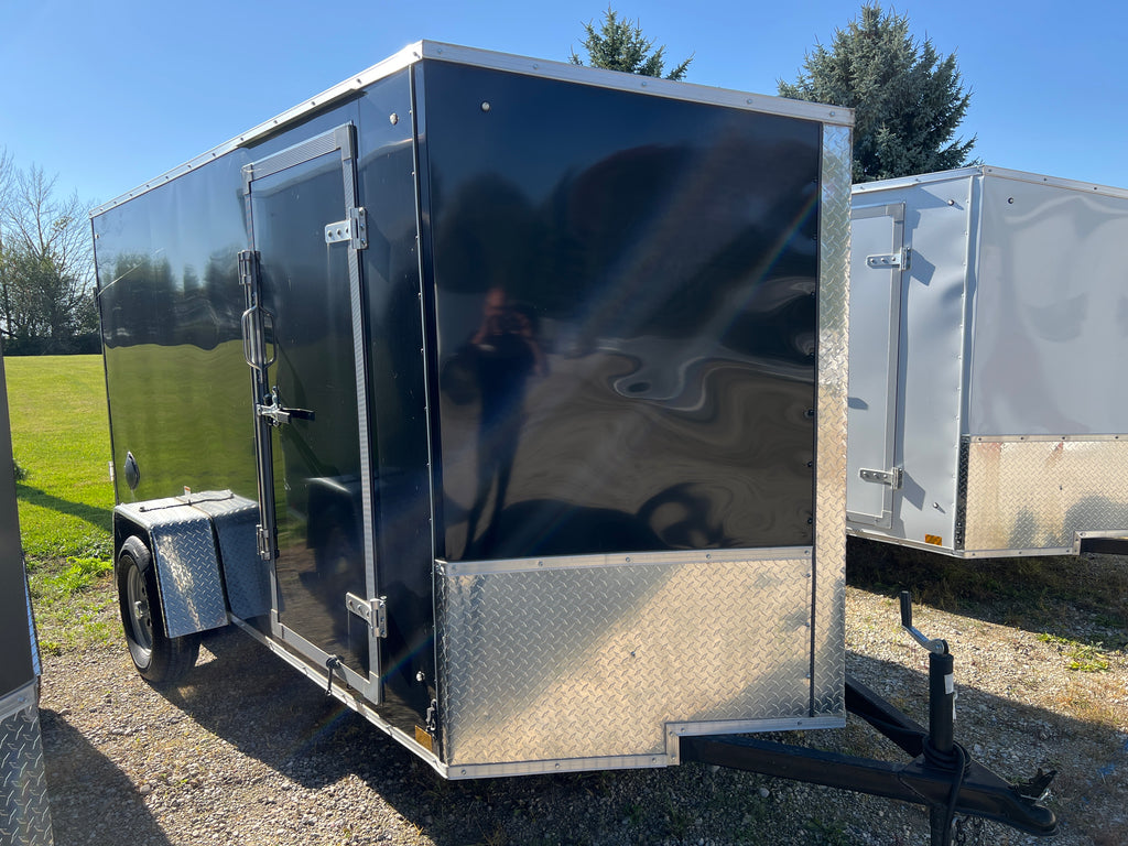 6x12 Enclosed Ramp Door Trailer