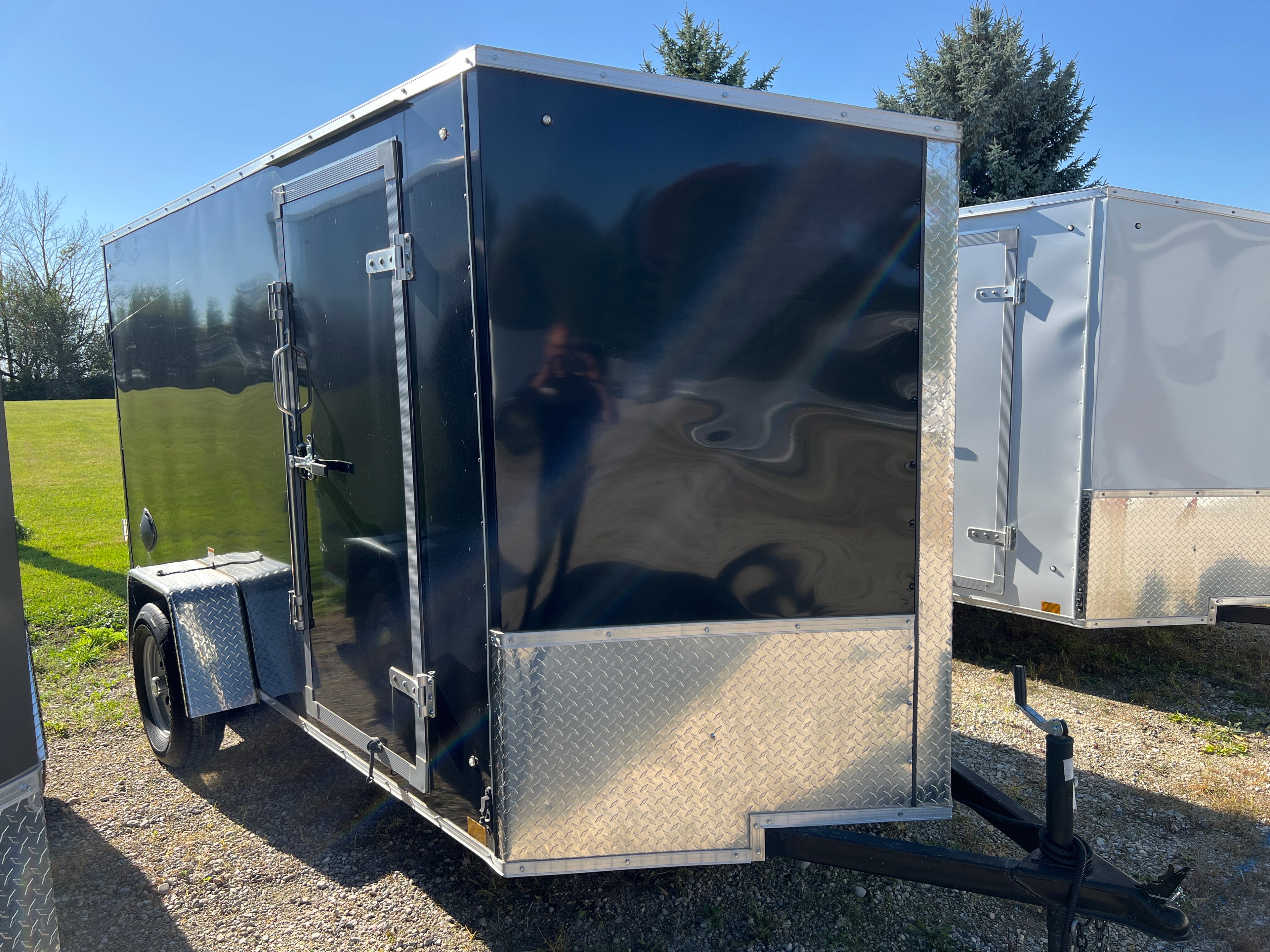 6x12 Enclosed Ramp Door Trailer