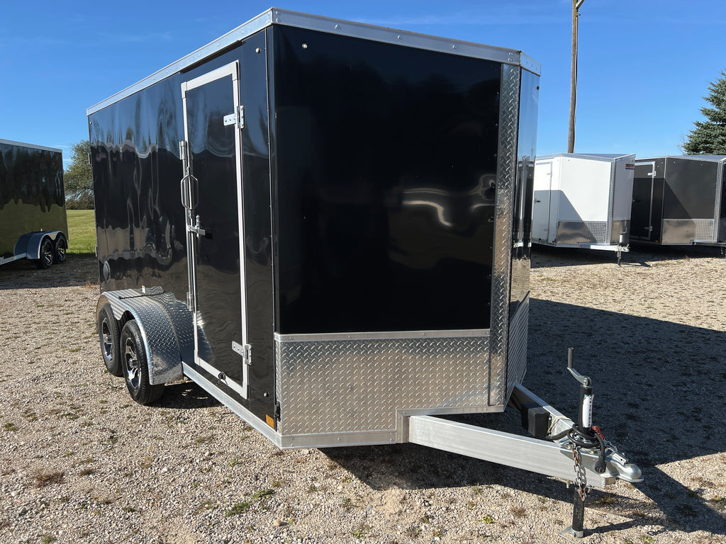 7 x 14 Enclosed Tandem  Trailer