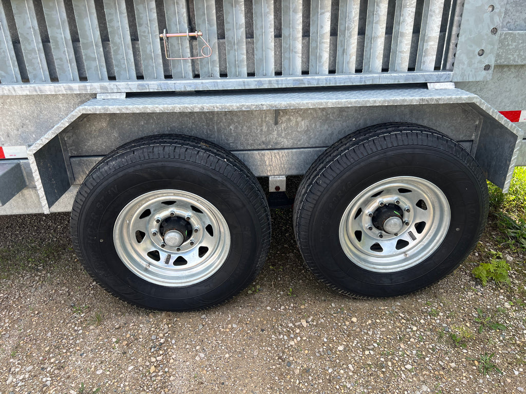 7x14 7 Ton Galvanized Dump Trailer