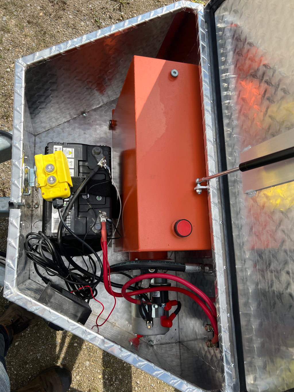 7x14 7 Ton Galvanized Dump Trailer