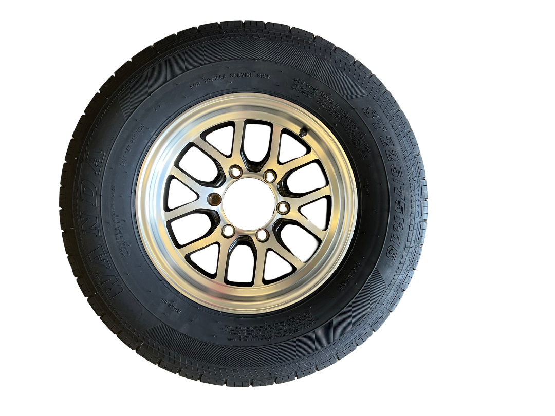 ST225/75R15 Aluminum Alloy 6 bolt Wheel