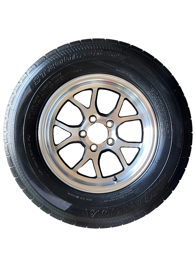 ST205/75R15 Aluminum Alloy 5 bolt Wheel