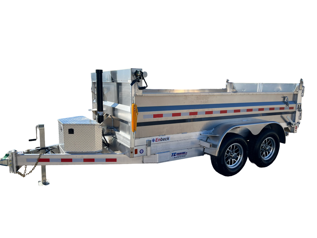 6x12 ENBECK 5 TON ALUMINUM DUMP TRAILER