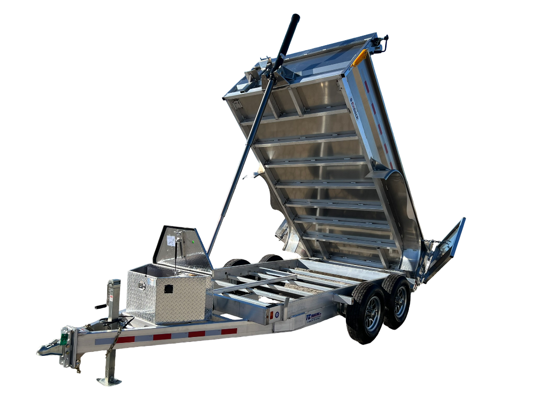 6x12 ENBECK 5 TON ALUMINUM DUMP TRAILER