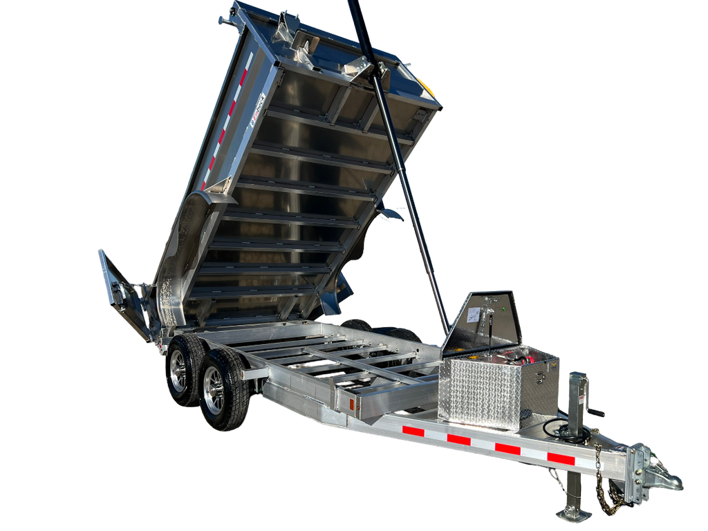 6x12 ENBECK 5 TON ALUMINUM DUMP TRAILER