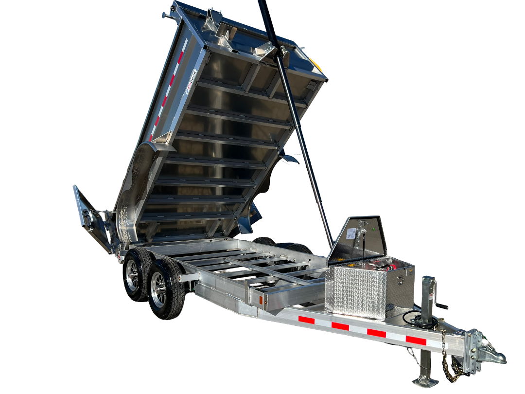 6x12 ENBECK 5 TON ALUMINUM DUMP TRAILER